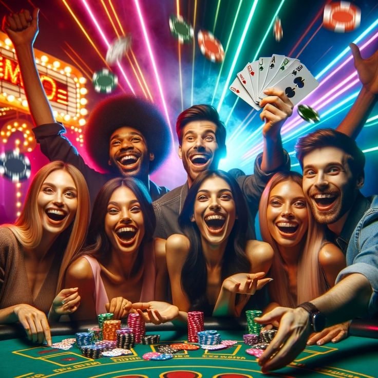 Suasana live casino dengan dealer dan pemain berinteraksi melalui video streaming